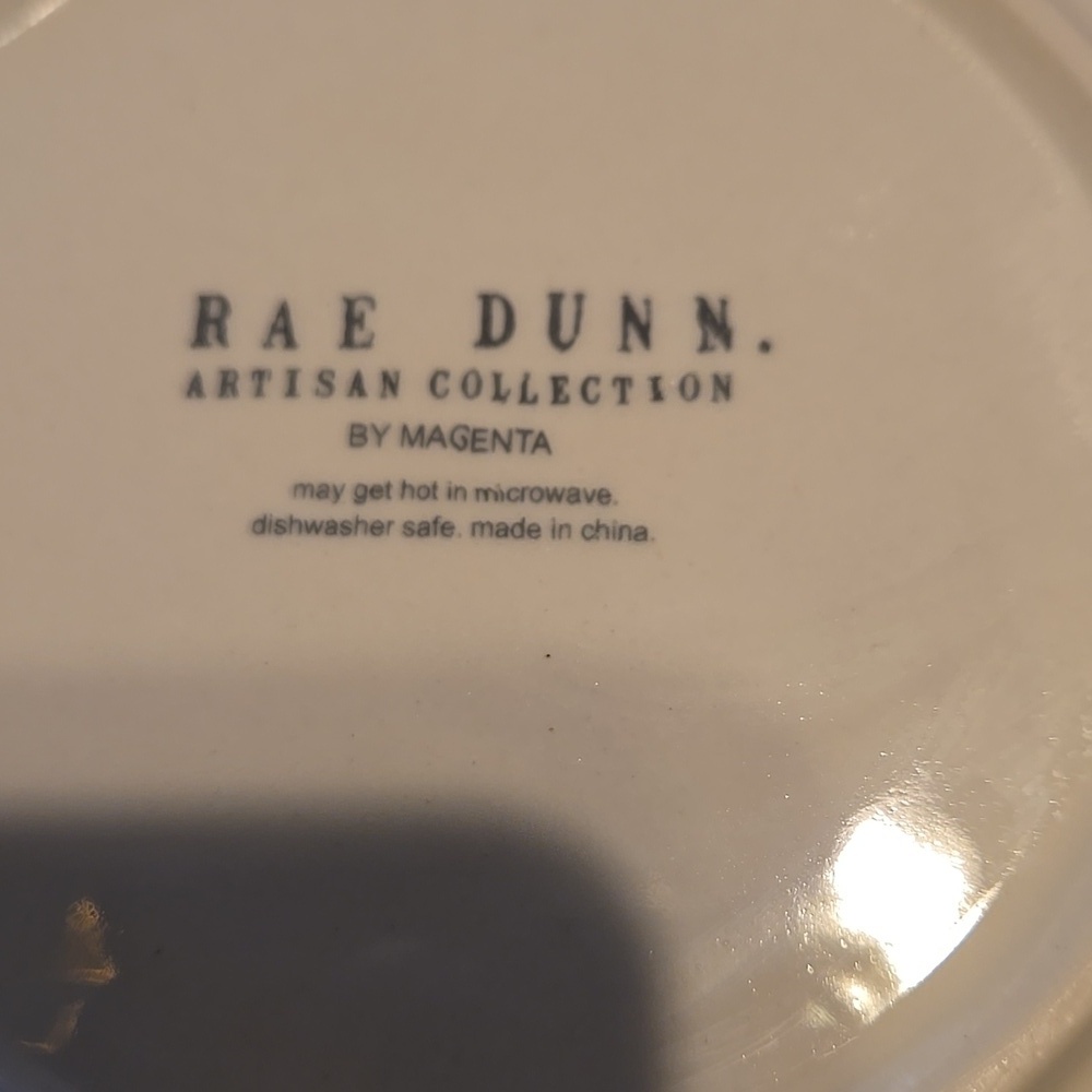 Rae Dunn Artisan Collection Nibble Appetizer Plates Set of 4 - Picture 3 of 3